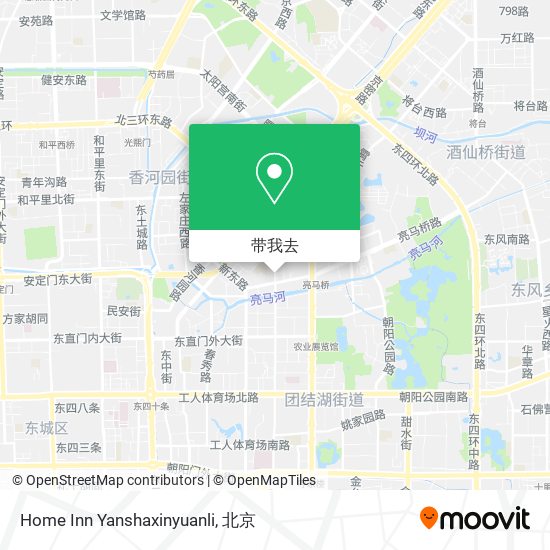 Home Inn Yanshaxinyuanli地图