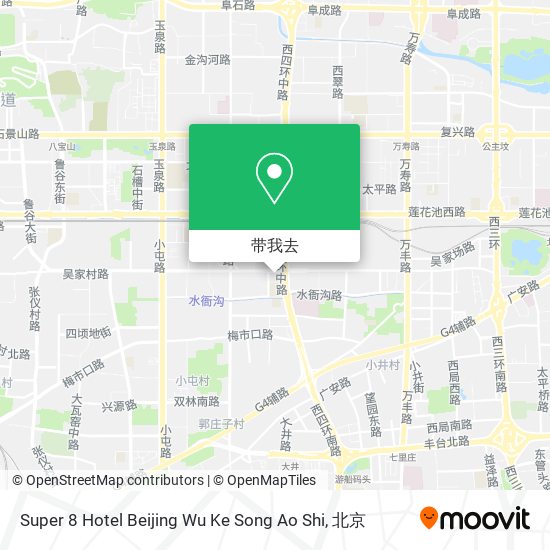 Super 8 Hotel Beijing Wu Ke Song Ao Shi地图