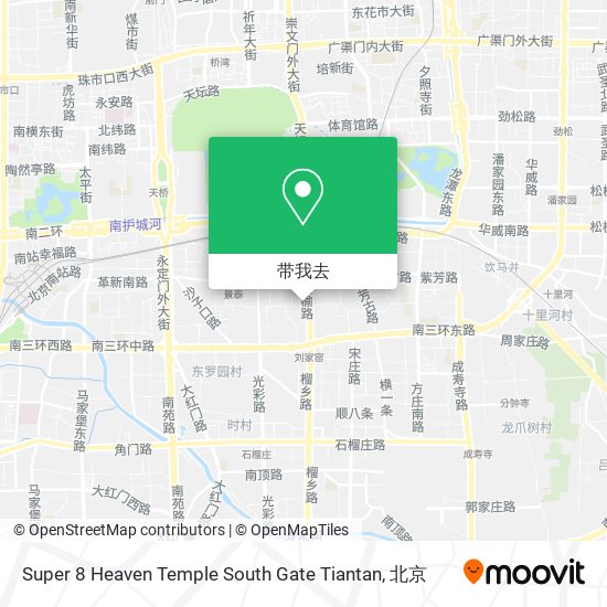 Super 8 Heaven Temple South Gate Tiantan地图
