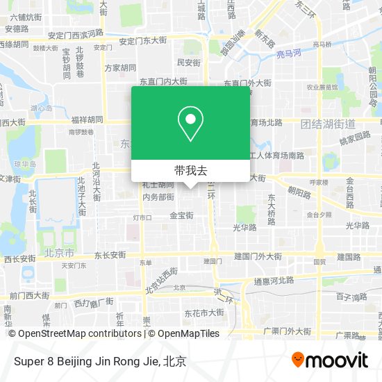 Super 8 Beijing Jin Rong Jie地图