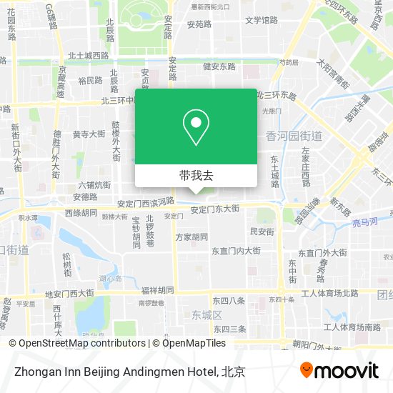 Zhongan Inn Beijing Andingmen Hotel地图