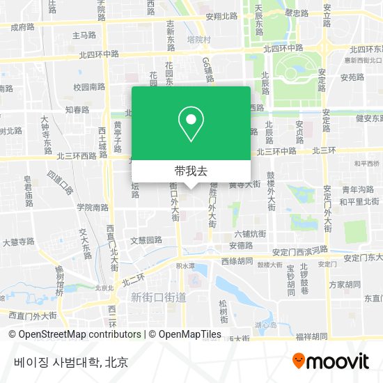 베이징 사범대학地图