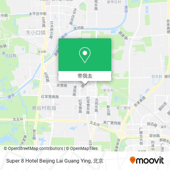 Super 8 Hotel Beijing Lai Guang Ying地图