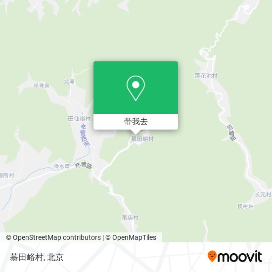 慕田峪村地图