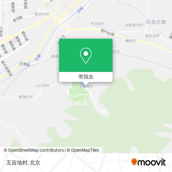 五亩地村地图