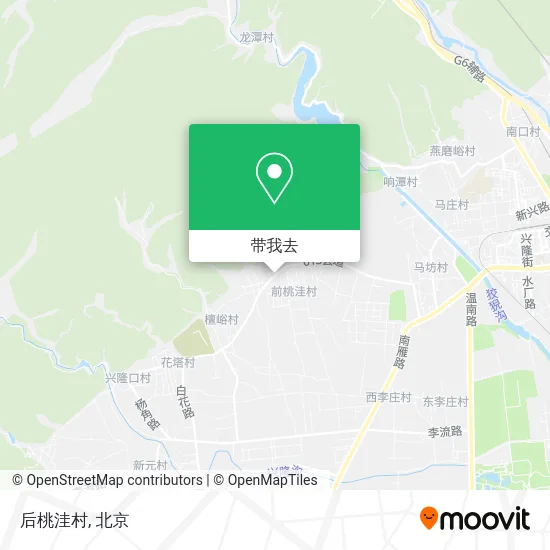 后桃洼村地图