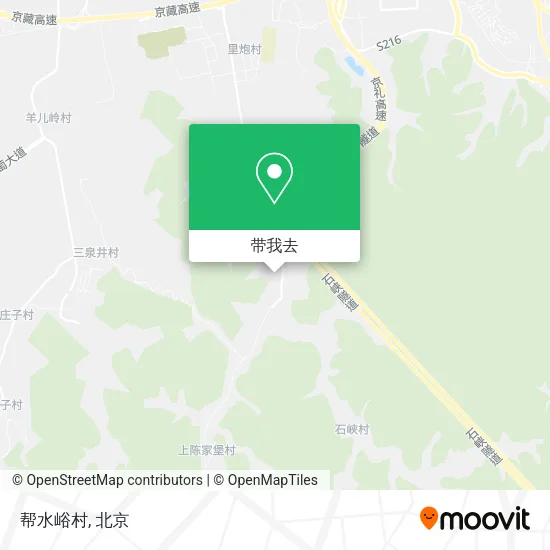 帮水峪村地图