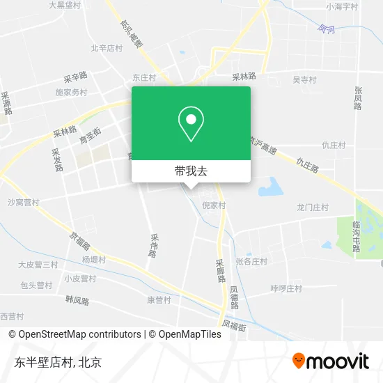 东半壁店村地图