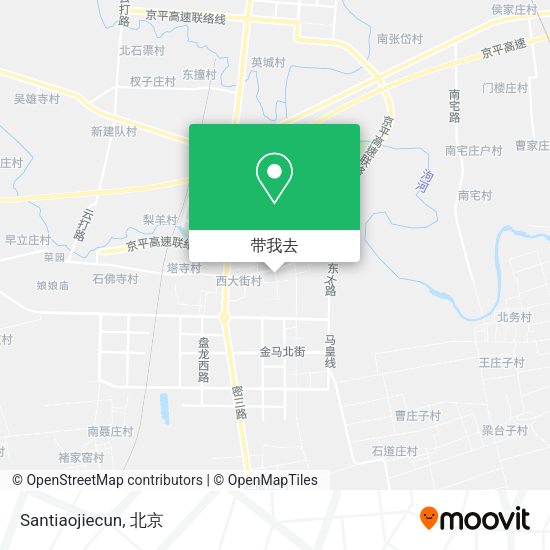 Santiaojiecun地图