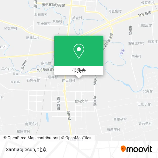 Santiaojiecun地图