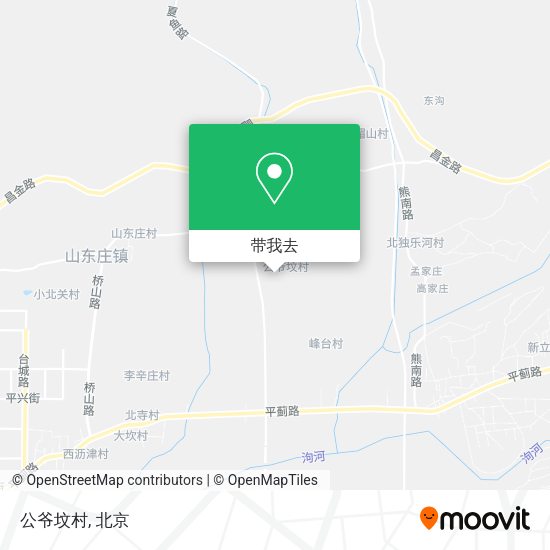 公爷坟村地图