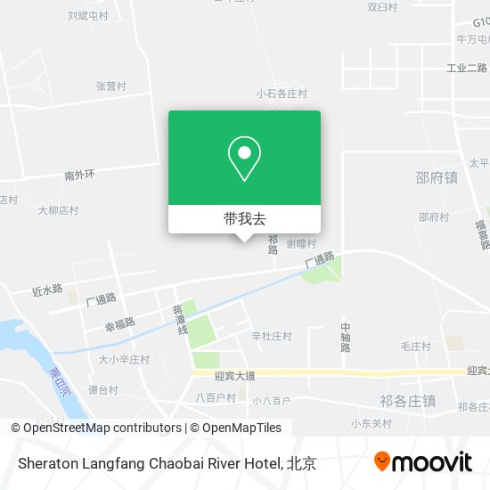 Sheraton Langfang Chaobai River Hotel地图