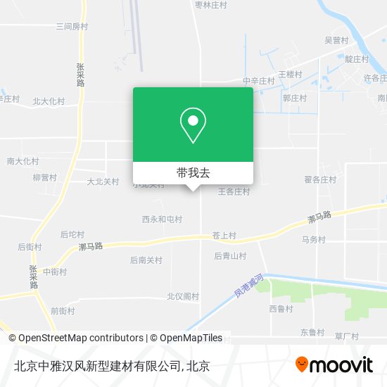 北京中雅汉风新型建材有限公司地图