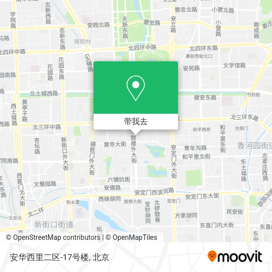 安华西里二区-17号楼地图