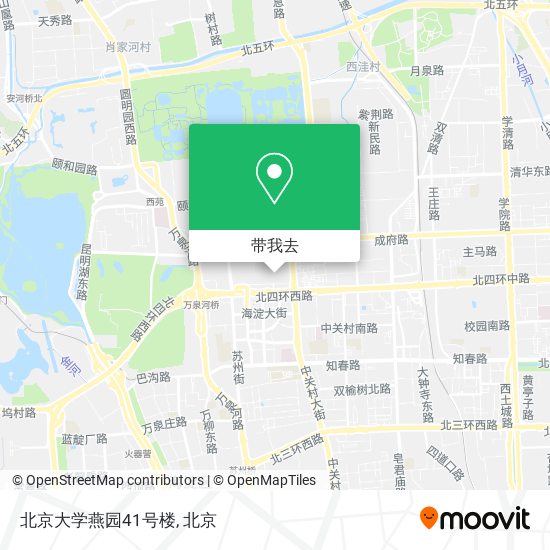 北京大学燕园41号楼地图