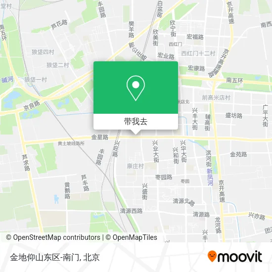 金地仰山东区-南门地图