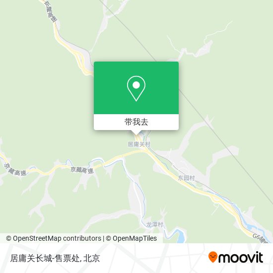居庸关长城-售票处地图