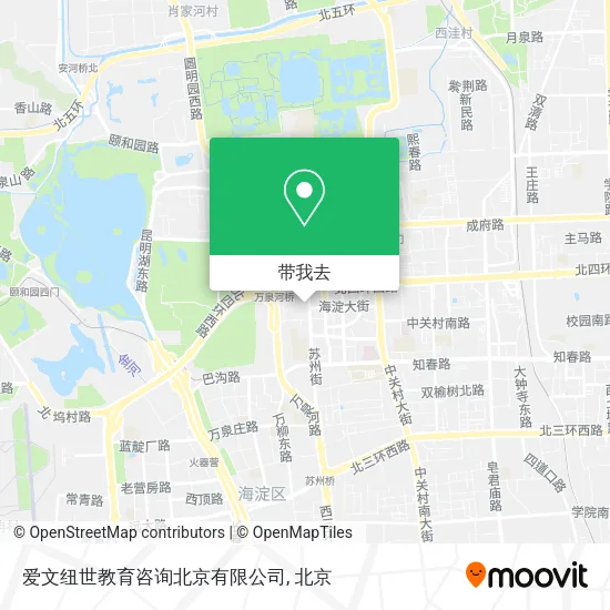 爱文纽世教育咨询北京有限公司地图