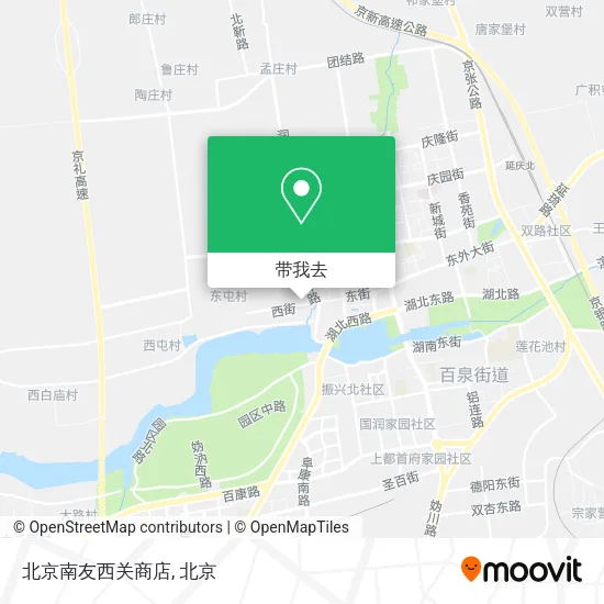 北京南友西关商店地图