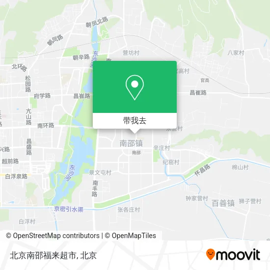北京南邵福来超市地图