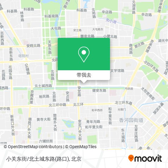 小关东街/北土城东路(路口)地图