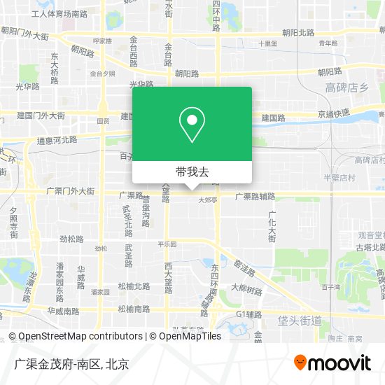 广渠金茂府-南区地图