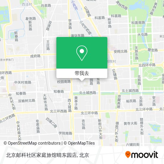 北京邮科社区家庭旅馆晴东园店地图