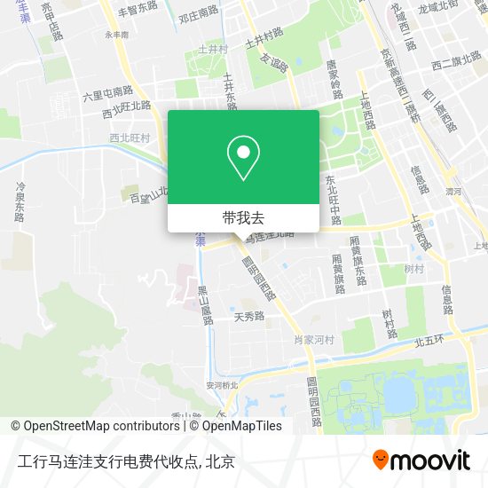 工行马连洼支行电费代收点地图