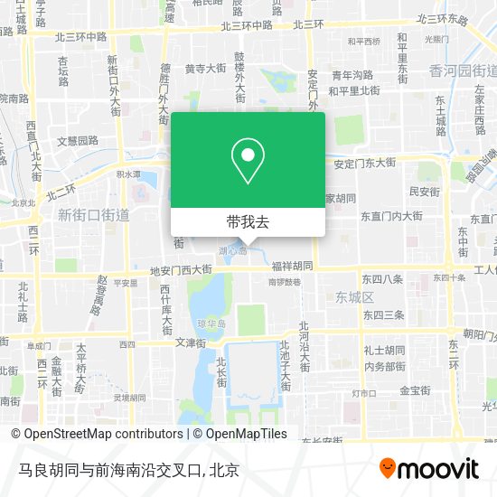 马良胡同与前海南沿交叉口地图