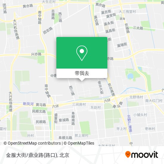 金服大街/鼎业路(路口)地图