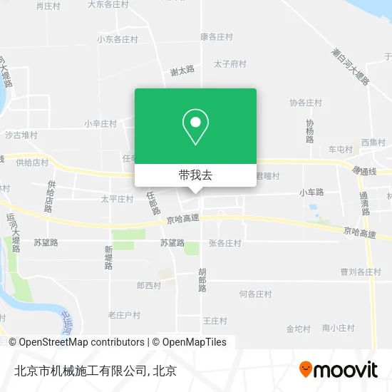 北京市机械施工有限公司地图