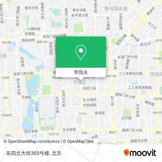 东四北大街303号楼地图
