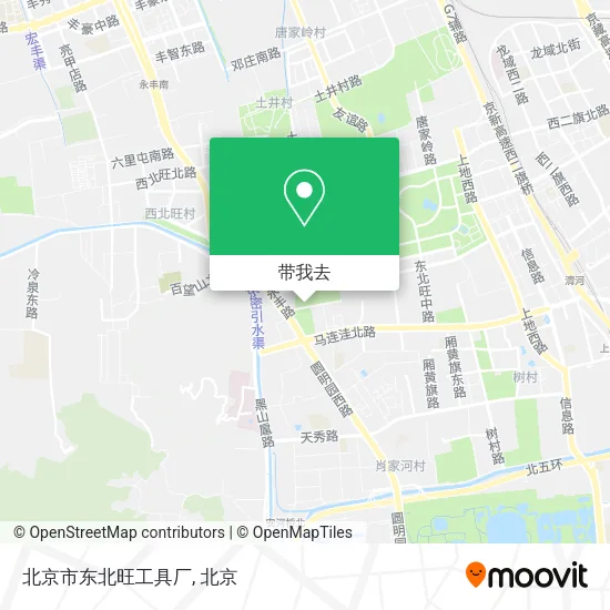 北京市东北旺工具厂地图