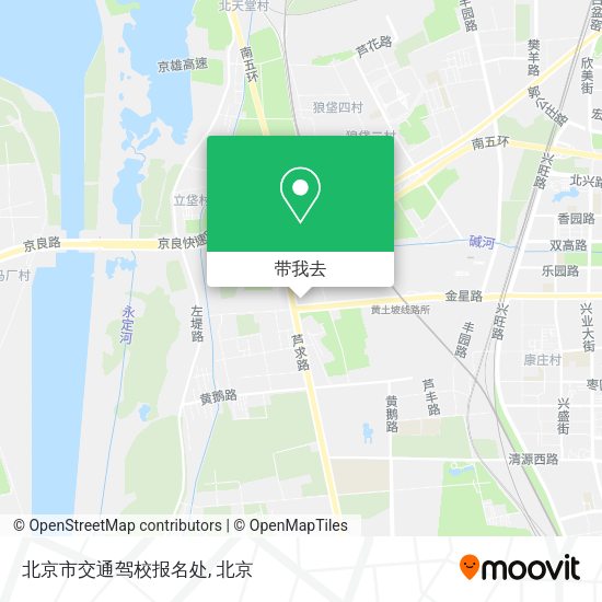 北京市交通驾校报名处地图