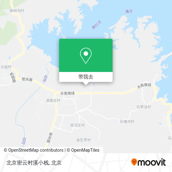北京密云村溪小栈地图