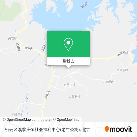 密云区溪翁庄镇社会福利中心(老年公寓)地图