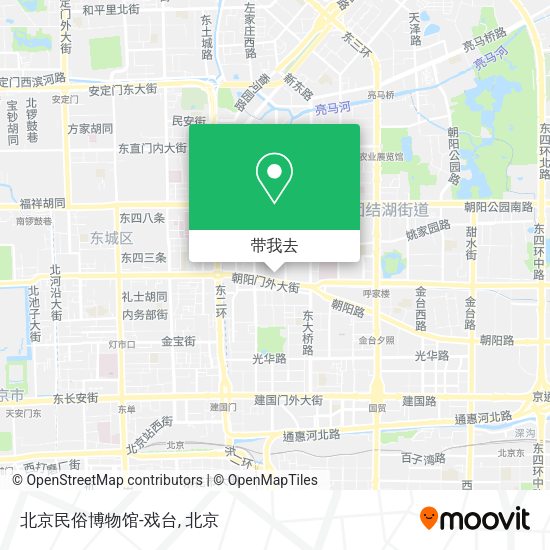 北京民俗博物馆-戏台地图