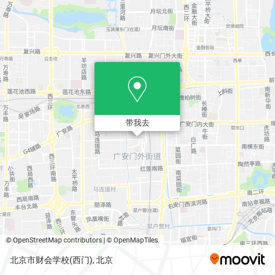 北京市财会学校(西门)地图