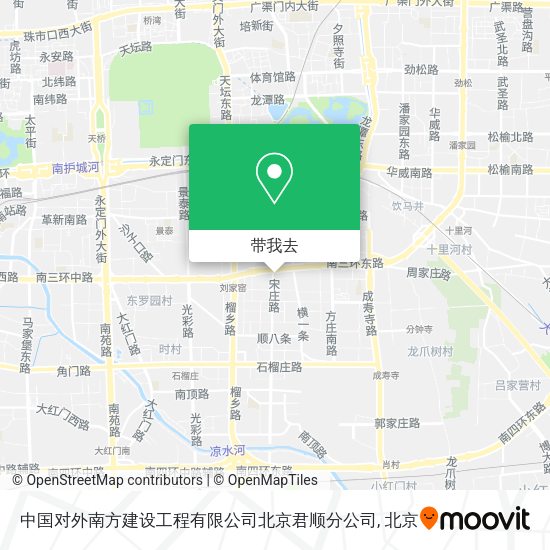 中国对外南方建设工程有限公司北京君顺分公司地图