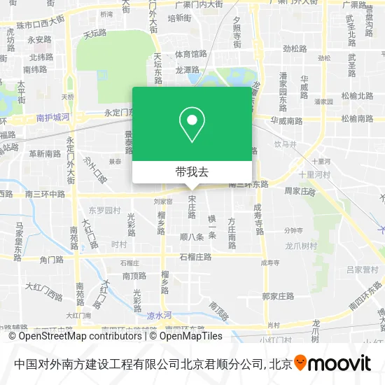中国对外南方建设工程有限公司北京君顺分公司地图