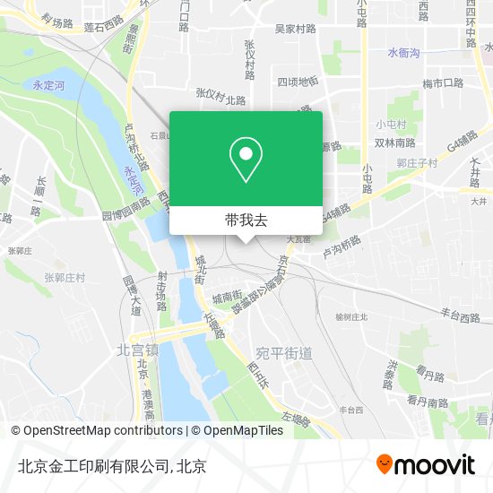 北京金工印刷有限公司地图
