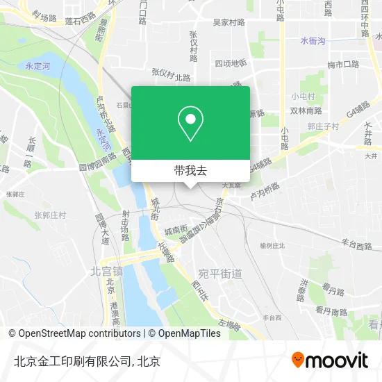 北京金工印刷有限公司地图