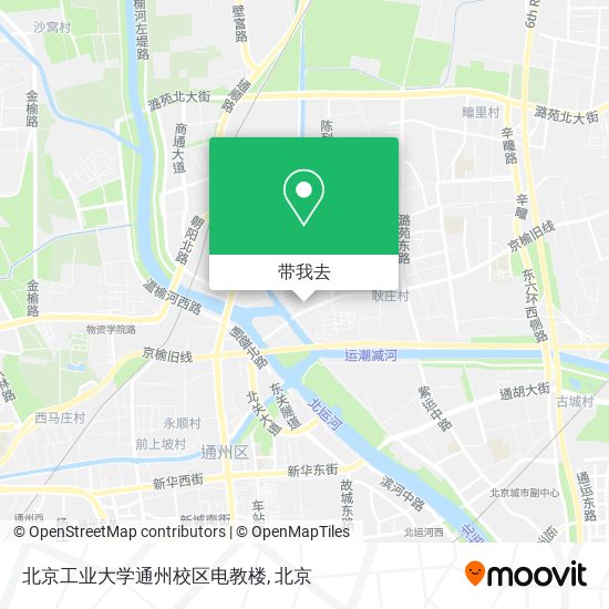 北京工业大学通州校区电教楼地图
