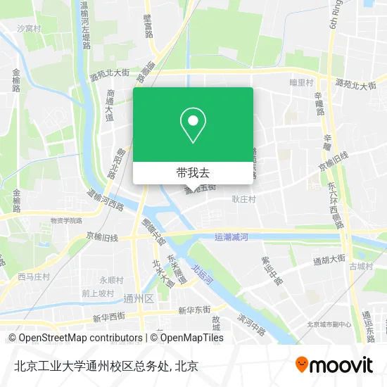北京工业大学通州校区总务处地图