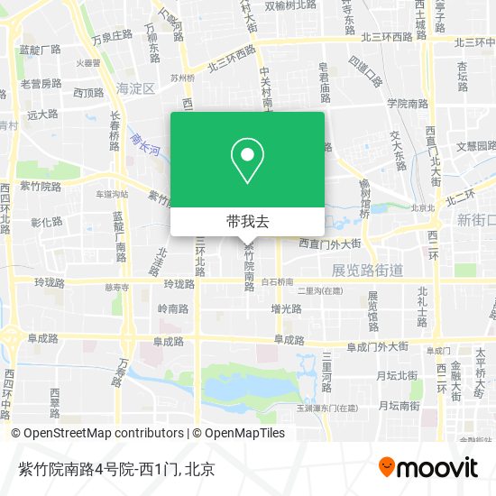 紫竹院南路4号院-西1门地图