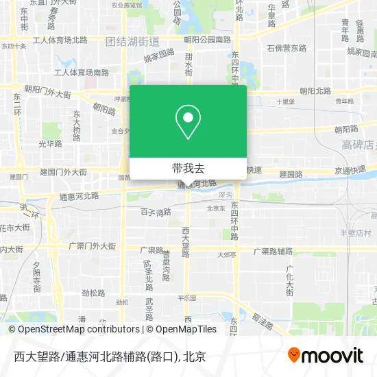 西大望路/通惠河北路辅路(路口)地图