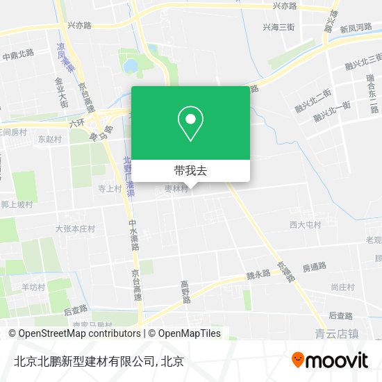 北京北鹏新型建材有限公司地图