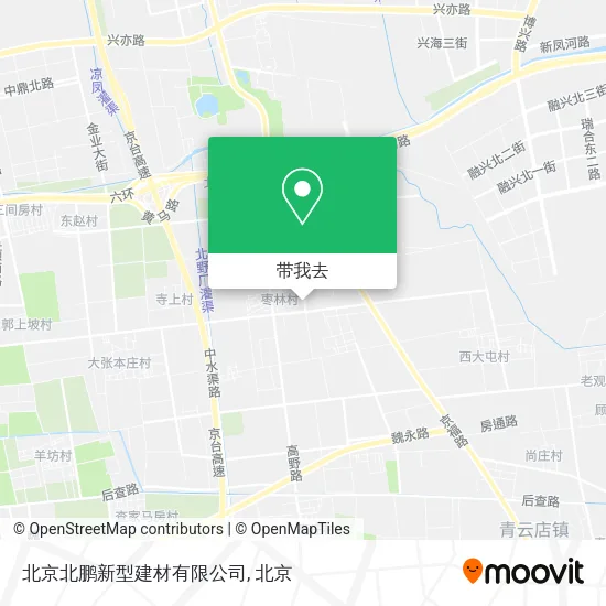 北京北鹏新型建材有限公司地图