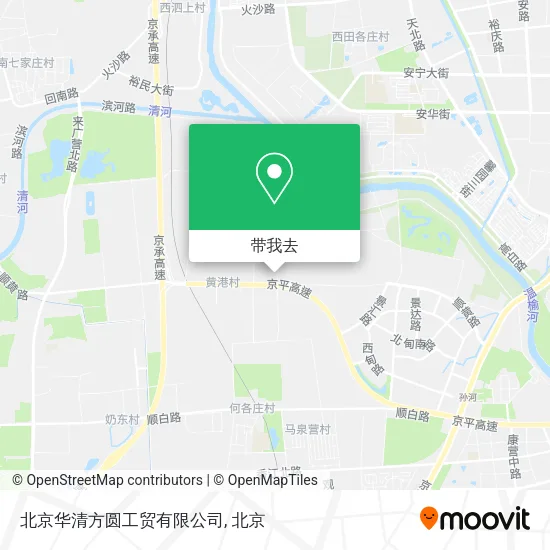 北京华清方圆工贸有限公司地图
