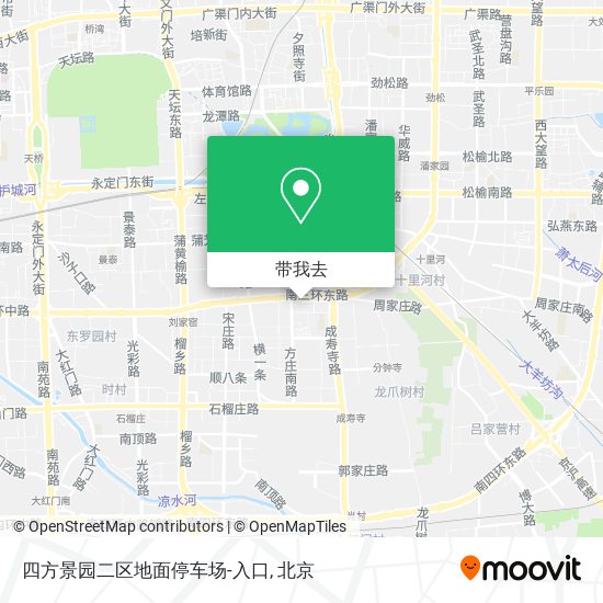 四方景园二区地面停车场-入口地图